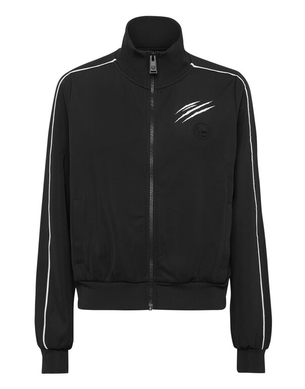 plein sport Cropped Tracksuit Jacket black