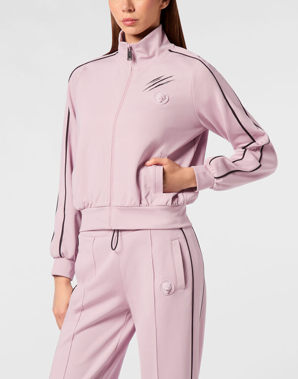 Plein Sport Cropped Tracksuit Jacket Rose / Pink