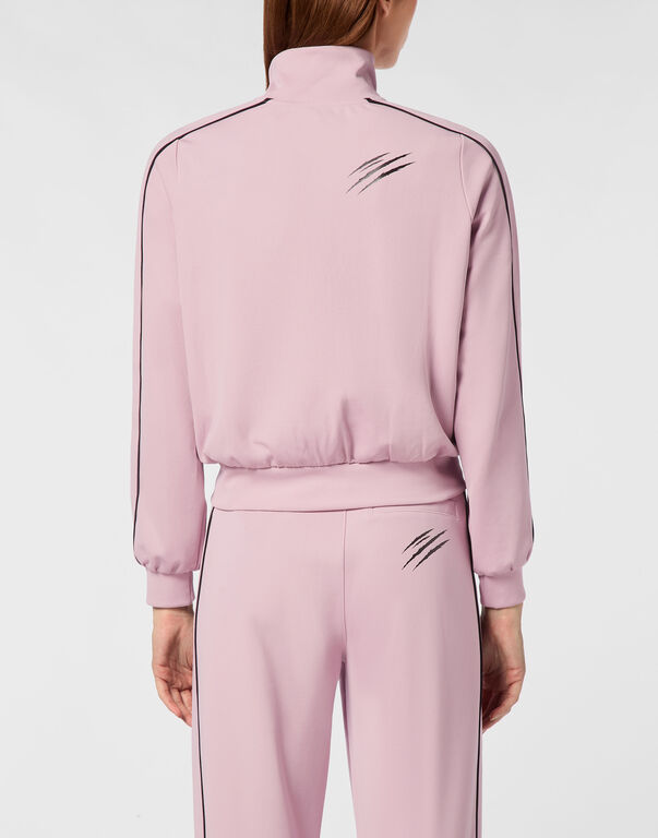Plein Sport Cropped Tracksuit Jacket Rose / Pink