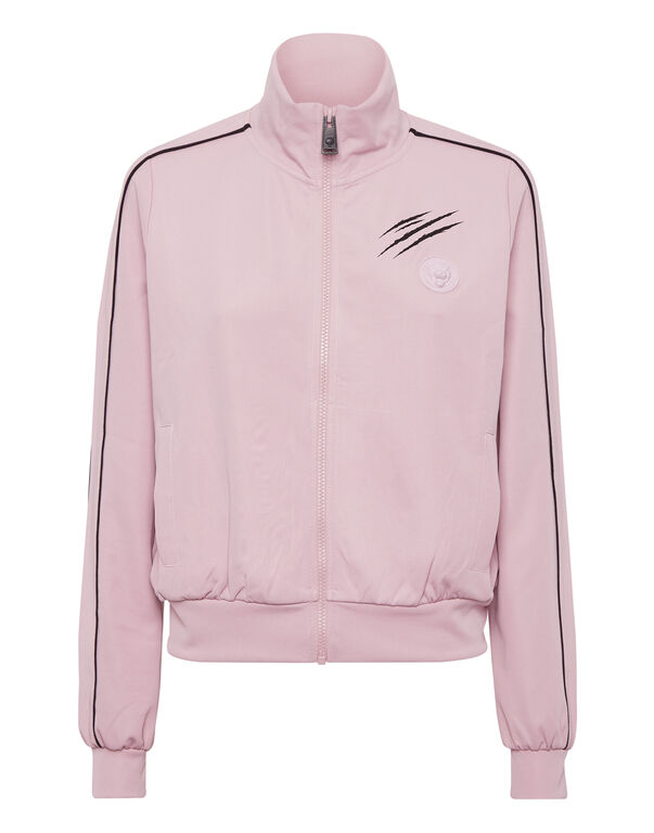 plein sport Cropped Tracksuit Jacket rose / pink