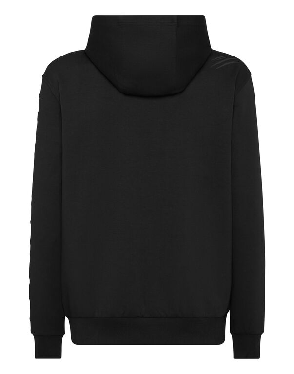 Plein Sport Embossed Hoodie Sweatjacket Black