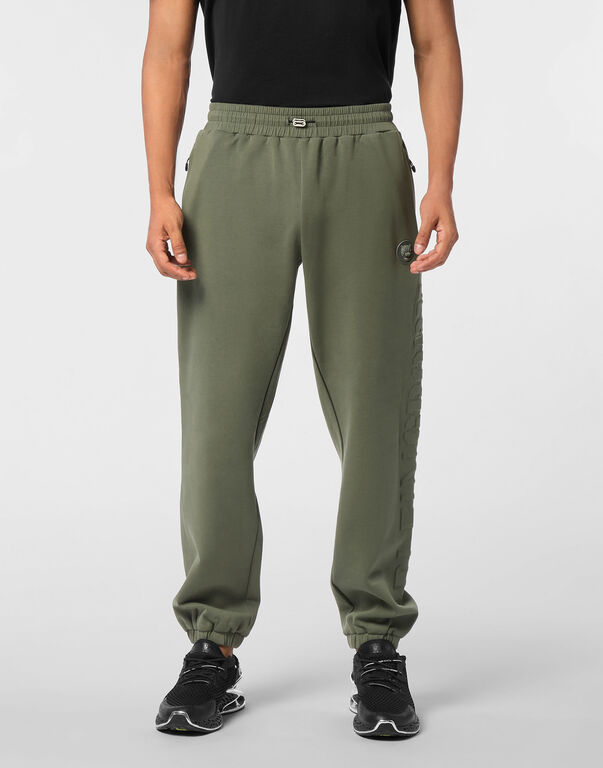 Plein Sport Embossed Jogging Pants Military