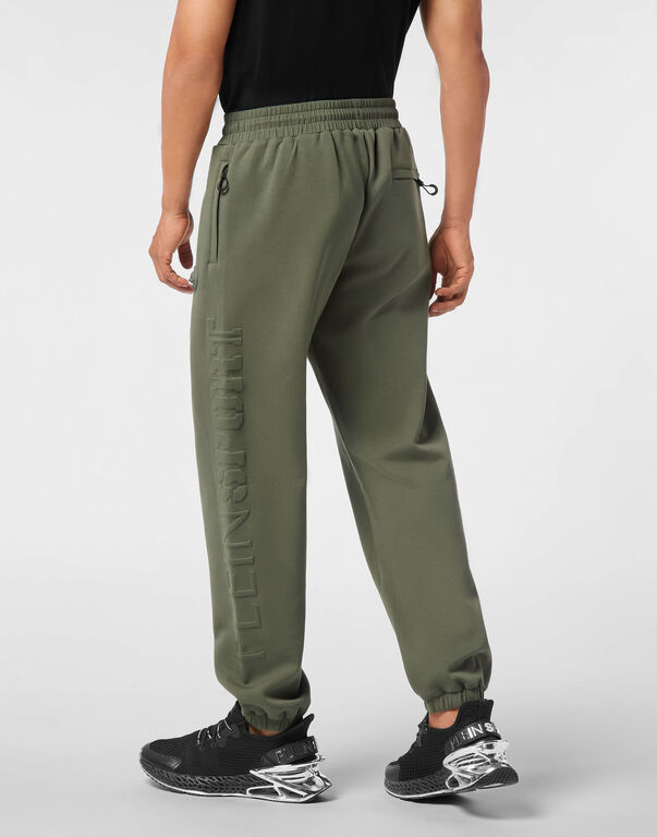 Plein Sport Embossed Jogging Pants Military