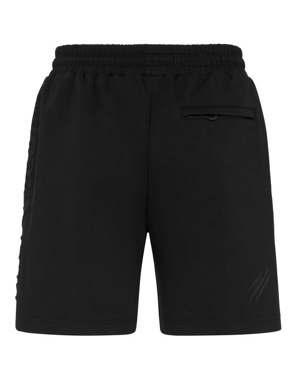 Plein Sport Embossed Jogging Shorts Black