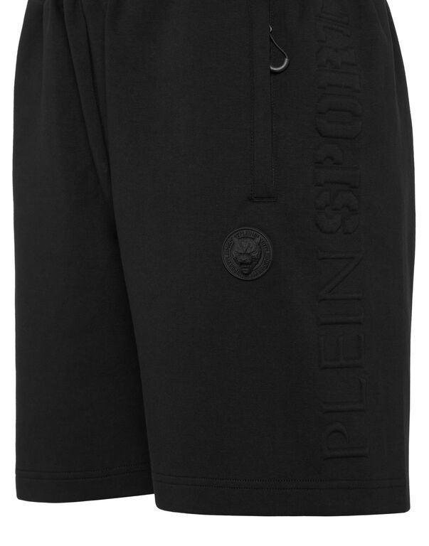 Plein Sport Embossed Jogging Shorts Black