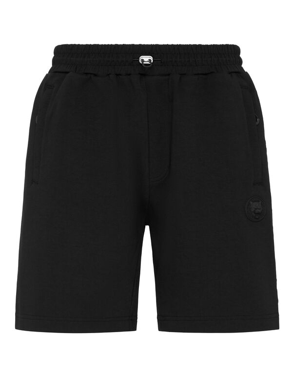 plein sport Embossed Jogging Shorts black