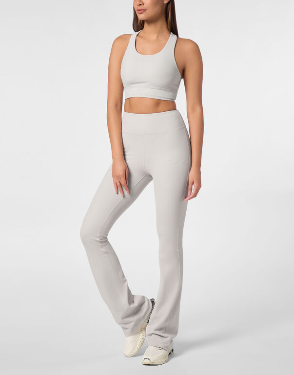 Plein Sport Flare Jogging Leggings Grey