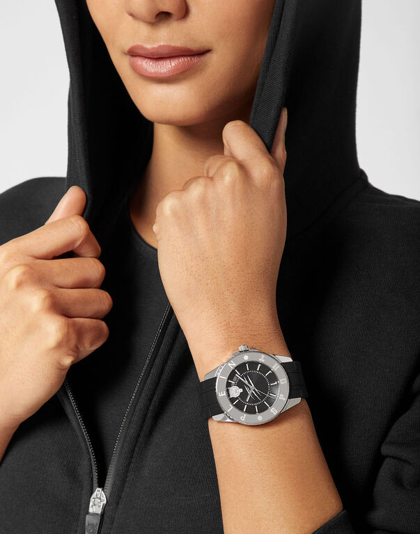 Plein Sport GLAM Woman Watch Black/silver