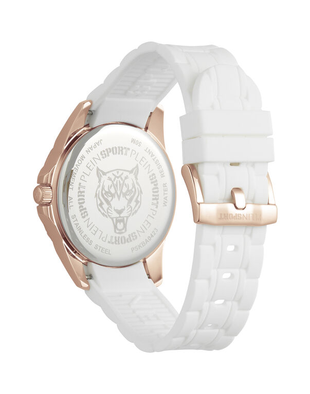 Plein Sport GLAM Woman Watch White/golden Rose