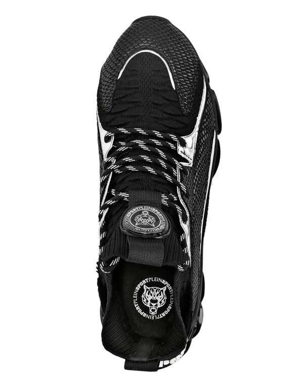 Plein Sport Hi-Top Runner Tiger Black
