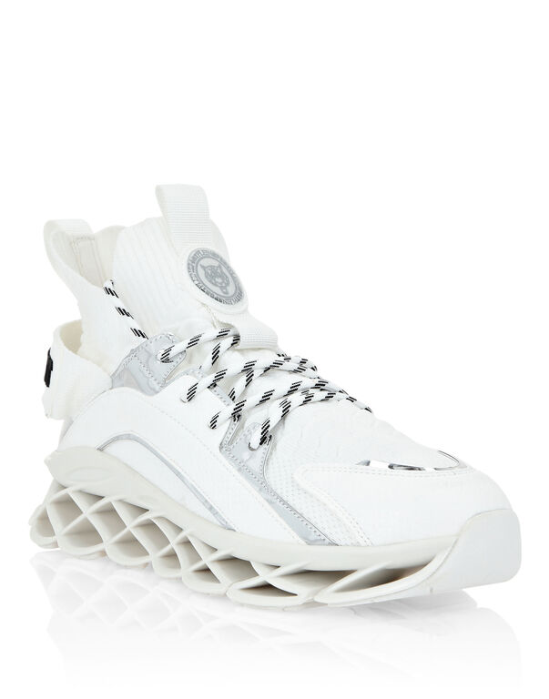 plein sport Hi-Top Runner Tiger white