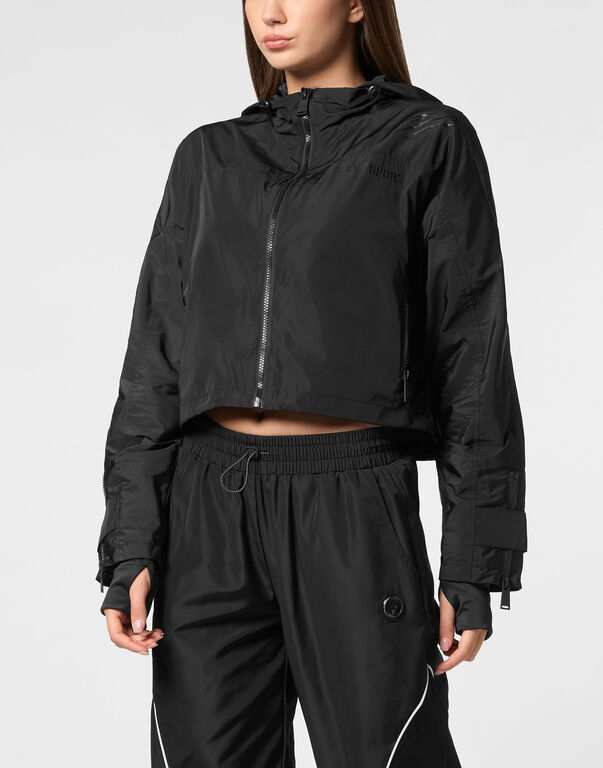 Plein Sport Hooded Active Jacket LS Scratch Black