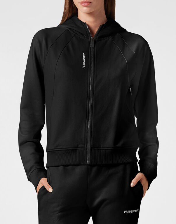 Plein Sport Hoodie Sweatjacket Basic Black