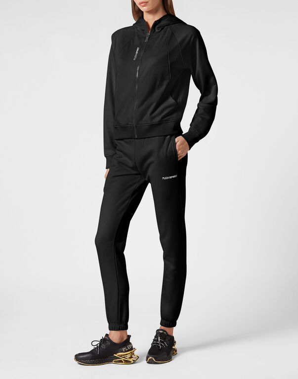 Plein Sport Hoodie Sweatjacket Basic Black