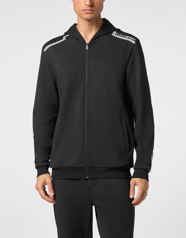 Plein Sport Hoodie Sweatjacket Black