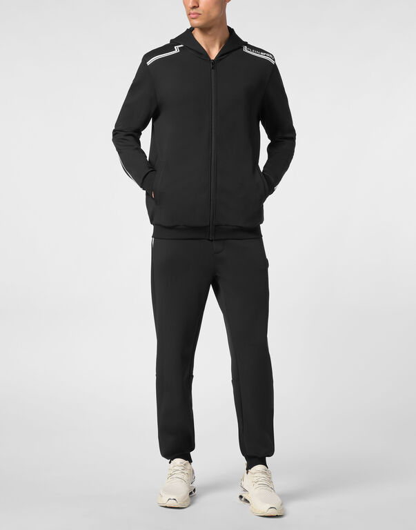 Plein Sport Hoodie Sweatjacket Black