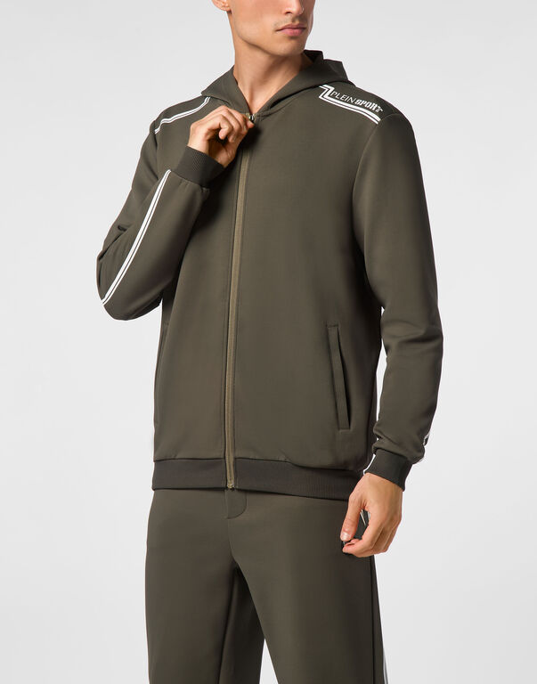 Plein Sport Hoodie Sweatjacket Military
