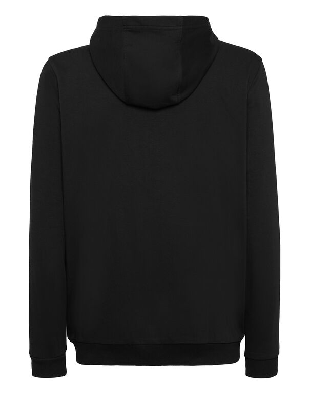 Plein Sport Hoodie Sweatjacket Tiger Black