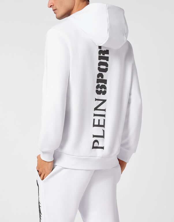 Plein Sport Hoodie Sweatjacket White