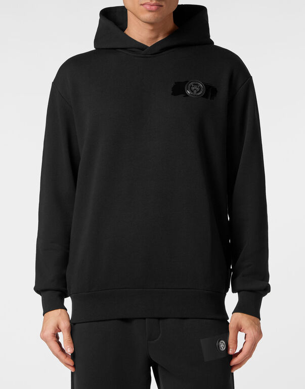 Plein Sport Hoodie Sweatshirt Black / Black