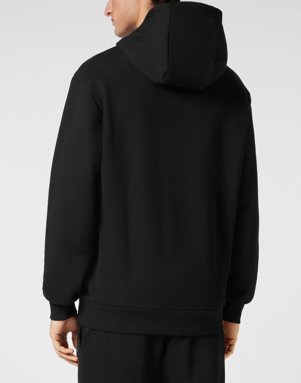 Plein Sport Hoodie Sweatshirt Black / Orange