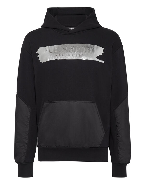 plein sport Hoodie Sweatshirt black/silver