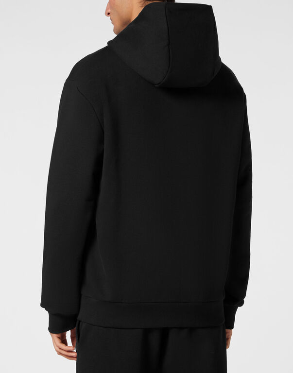 Plein Sport Hoodie Sweatshirt Black / White