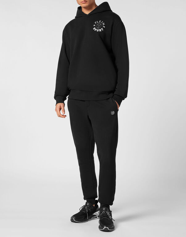 Plein Sport Hoodie Sweatshirt Black / White