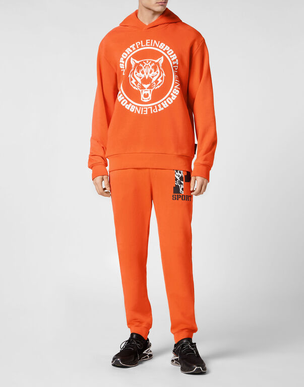 Plein Sport Hoodie Sweatshirt Carbon Tiger Orange