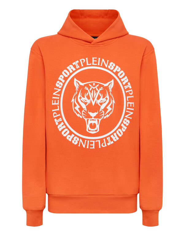 plein sport Hoodie sweatshirt Carbon Tiger orange