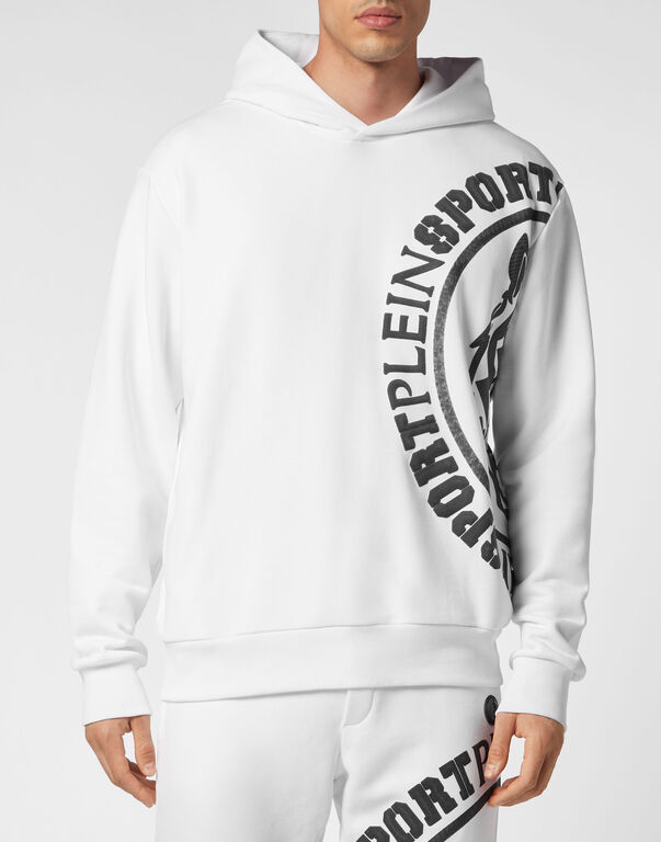 Plein Sport Hoodie Sweatshirt Carbon Tiger White