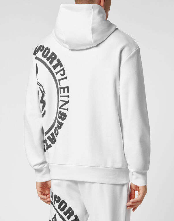 Plein Sport Hoodie Sweatshirt Carbon Tiger White