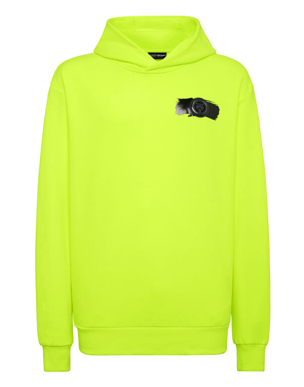 plein sport Hoodie sweatshirt green fluo