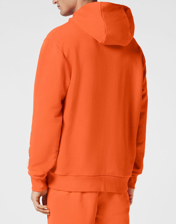 Plein Sport Hoodie Sweatshirt Scratch Orange