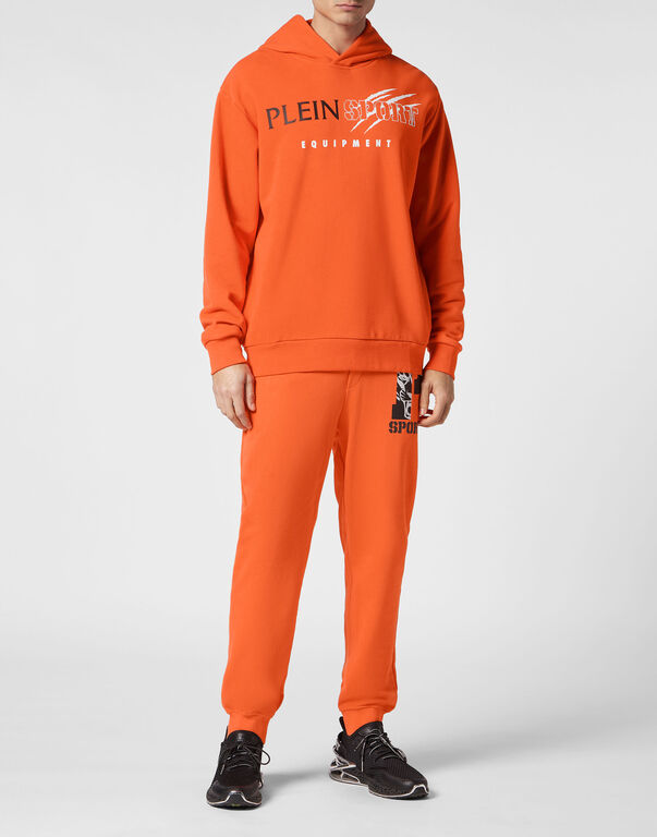 Plein Sport Hoodie Sweatshirt Scratch Orange