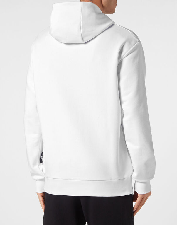 Plein Sport Hoodie Sweatshirt Scratch White / Black