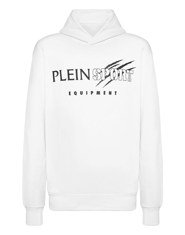 plein sport Hoodie sweatshirt Scratch white / black