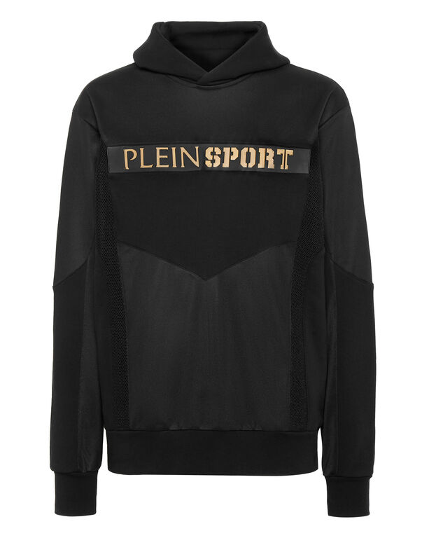 plein sport Hoodie Sweatshirt Statement black / gold