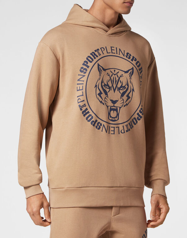 Plein Sport Hoodie Sweatshirt Tiger Beige