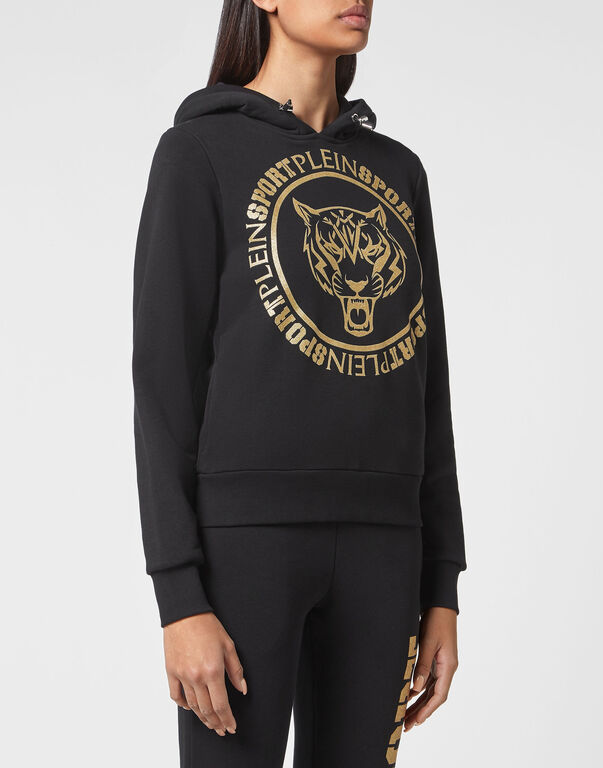Plein Sport Hoodie Sweatshirt Tiger Black