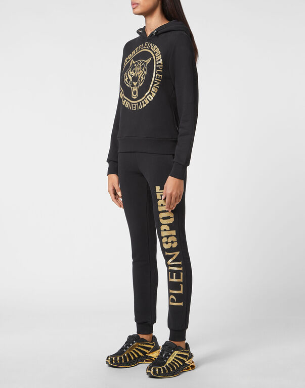 Plein Sport Hoodie Sweatshirt Tiger Black