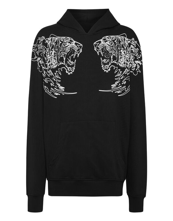 plein sport Hoodie Sweatshirt Tiger black