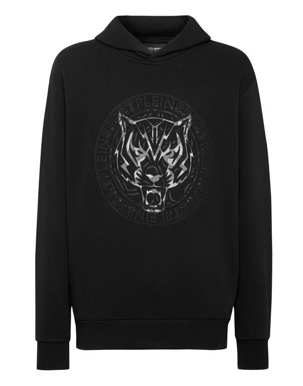 plein sport Hoodie Sweatshirt Tiger black / black