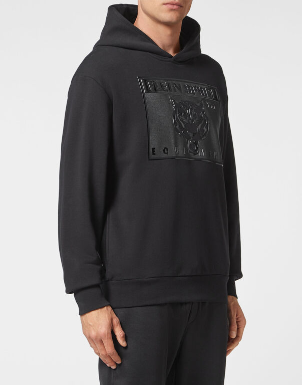 Plein Sport Hoodie Sweatshirt Tiger Black / Black