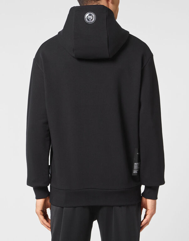 Plein Sport Hoodie Sweatshirt Tiger Black / Black