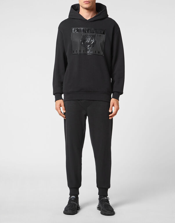 Plein Sport Hoodie Sweatshirt Tiger Black / Black