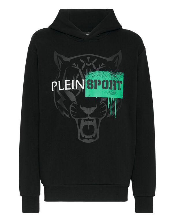 plein sport Hoodie Sweatshirt Tiger black / black