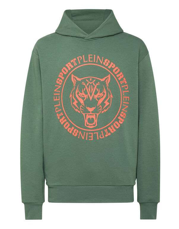 plein sport Hoodie Sweatshirt Tiger Military