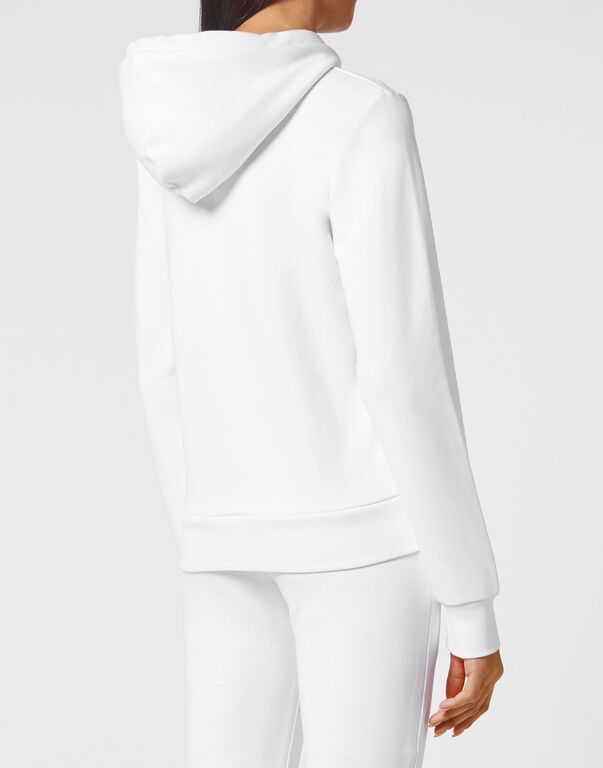 Plein Sport Hoodie Sweatshirt Tiger White