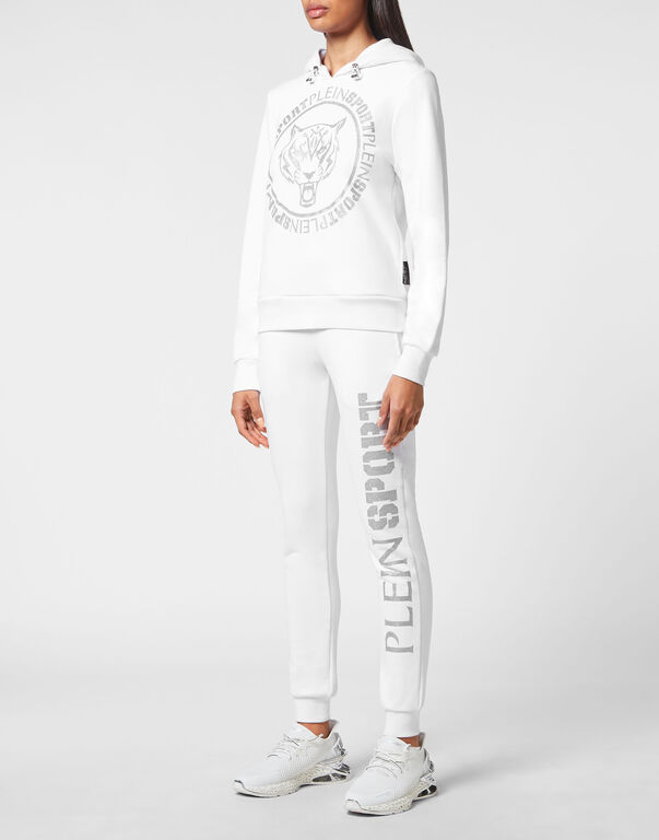 Plein Sport Hoodie Sweatshirt Tiger White